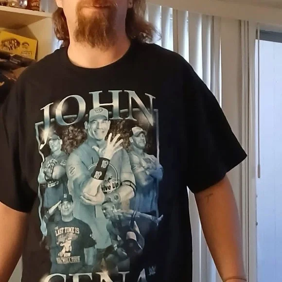 WWE John Cena Black and Blue Graphic Tee - Picture 3 of 3